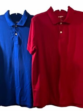Goodfellow & Co Men's Polo Pair in Blue and Red